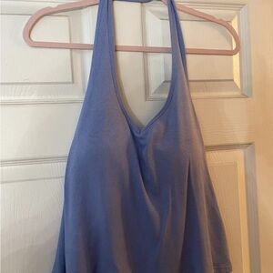 Women's Blue Halter Top